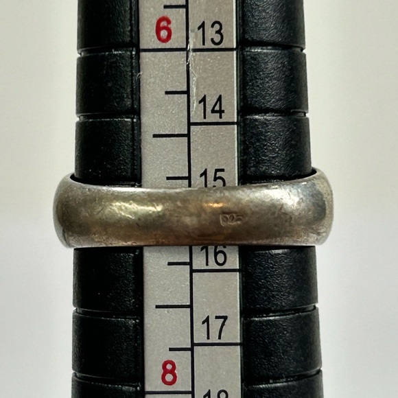 Antique Baltic Amber Sterling Silver 925 Size 7 Ring - Picture 7 of 8